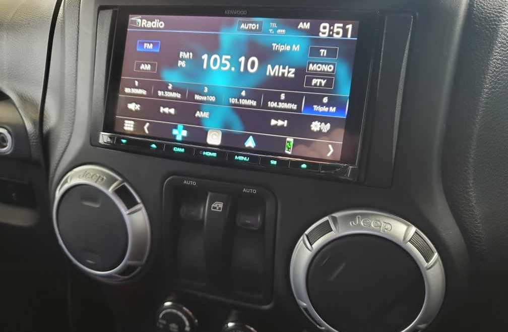 Kenwood Head Unit Installation in Jeep Wrangler Car Audio & Visual Melbourne Tower Audio