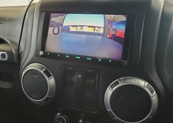 Reverse Camera Installed in a Jeep