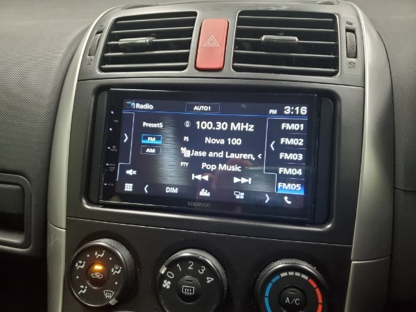 Pioneer Head Unit Installed on Toyota Corolla Pioneer Head Unit Installed on Toyota Corolla