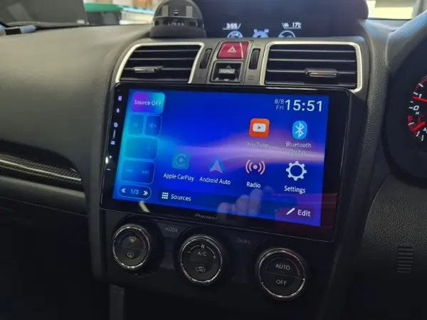 Subaru WRX Pioneer 9-inch head unit and amplifier subwoofer upgrade installed by Tower Audio Melbourne. Subaru WRX Pioneer 9-inch head unit and amplifier subwoofer upgrade installed by Tower Audio Melbourne.