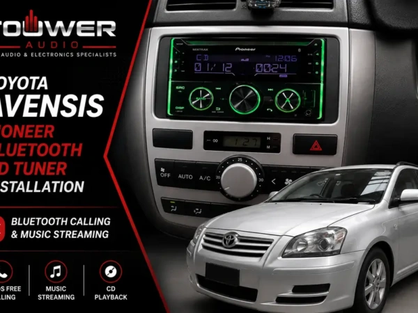 Toyota Avensis Pioneer Bluetooth CD Tuner Installation Melbourne